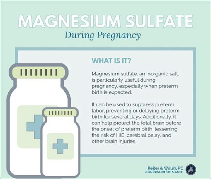 How does magnesium sulfate work in pregnancy