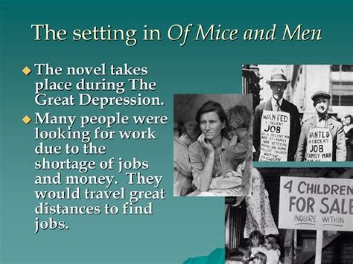 How does Steinbeck use setting in of mice and men