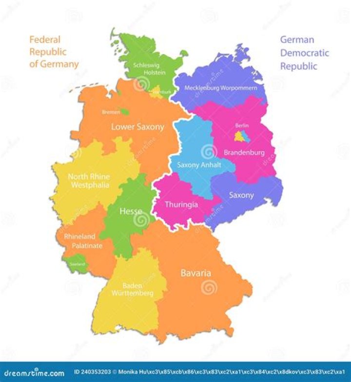 How is Germany divided geographically