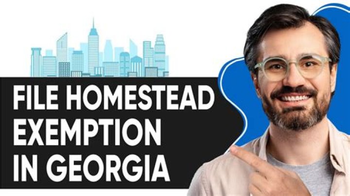 How is homestead exemption calculated in Georgia