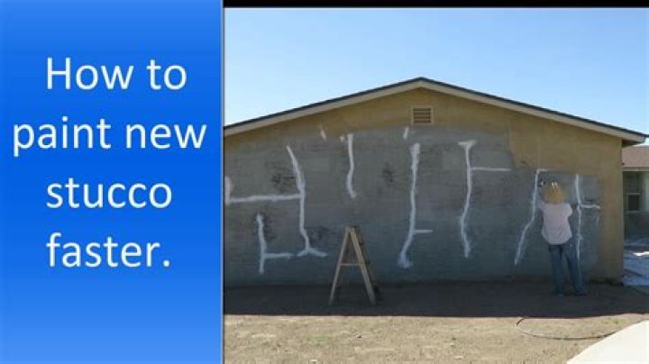 How long after rain Can you paint stucco