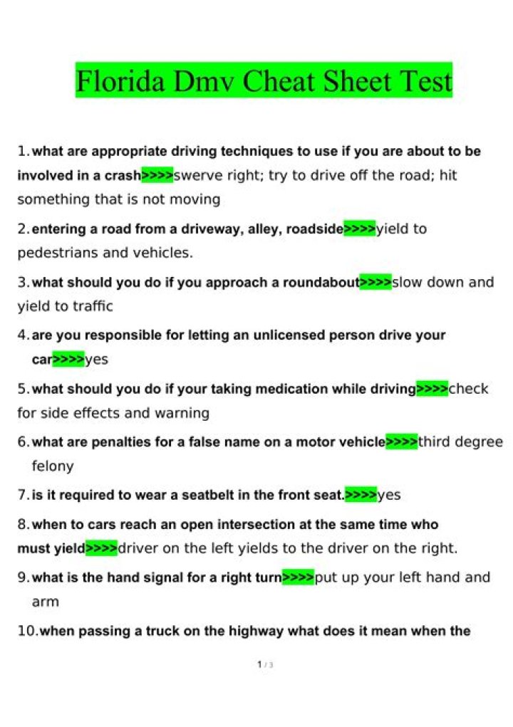 How long is the road test in Florida