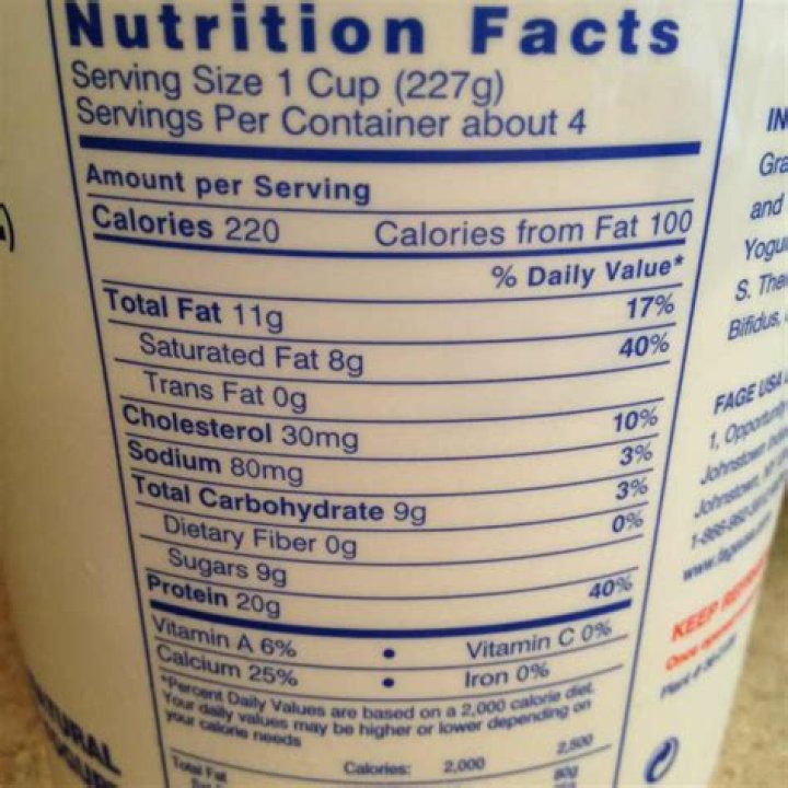 How many calories are in whole milk yogurt