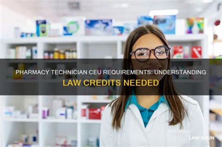 How many CEUs does a pharmacy technician need