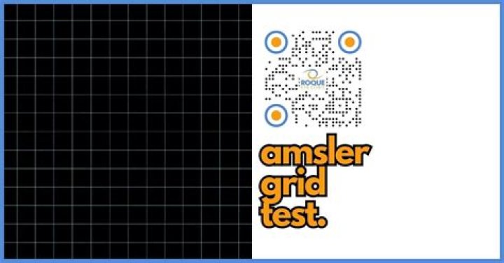How many degrees is Amsler grid