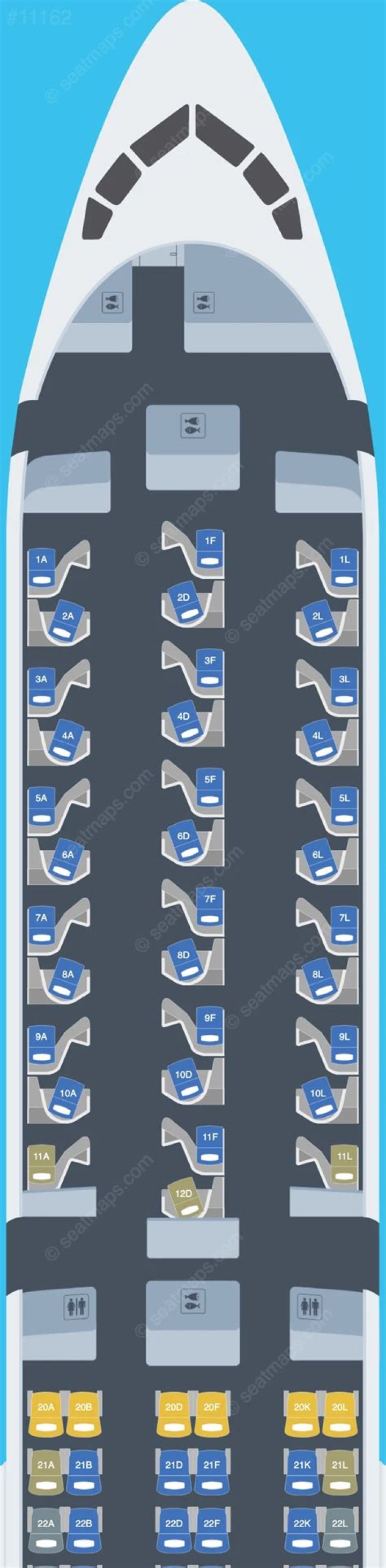 How many people does a 767 400 seat