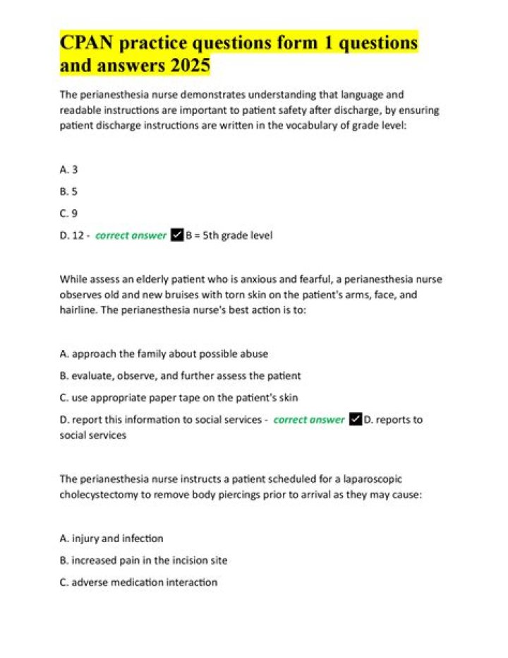 How many questions are on the CPAN exam