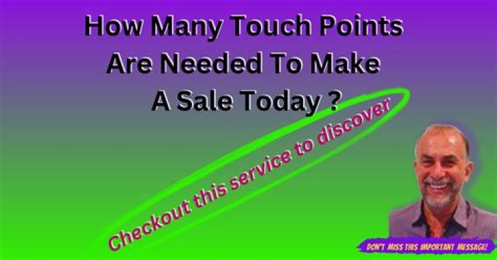 How many touches does it take to make a sale