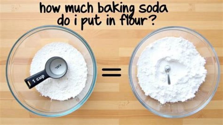 How much baking soda do I put in flour