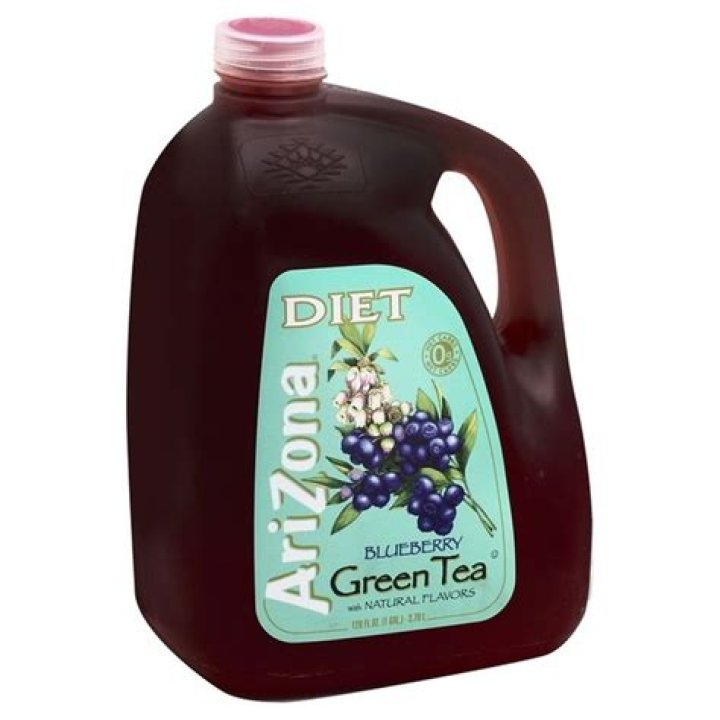 How much caffeine is in Arizona Diet Blueberry Green Tea