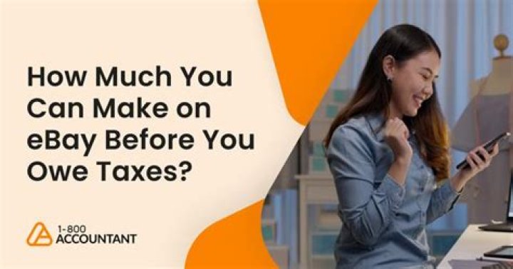 How much can I make on eBay before paying taxes