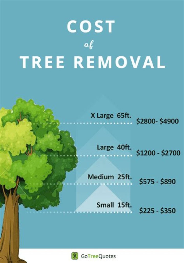 How much does it cost to have a tree cut down
