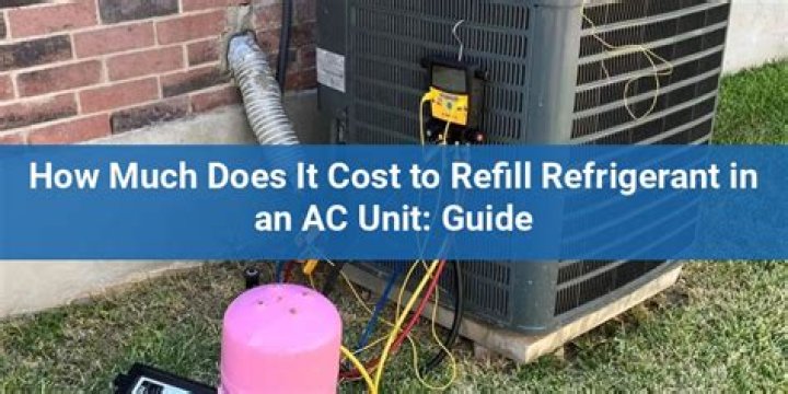 How much does it cost to refill AC refrigerant