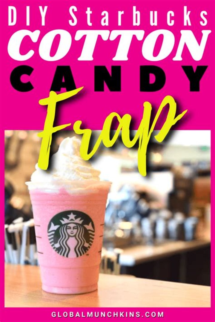 How much does the cotton candy Frappuccino cost at Starbucks