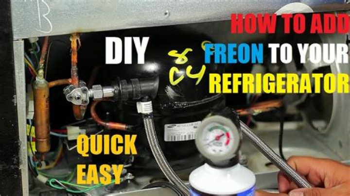 How much freon does a refrigerator take