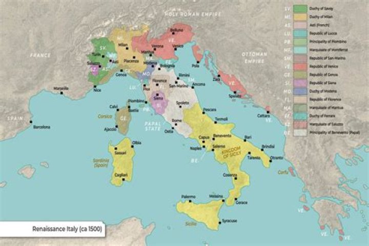 How was Italy organized politically during the Renaissance