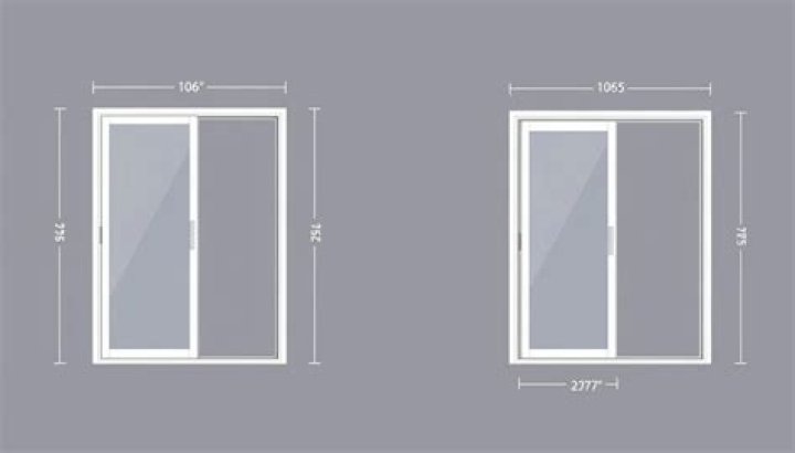 How wide is a typical sliding glass door