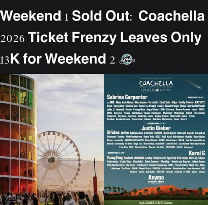 Is Coachella weekend 1 sold out