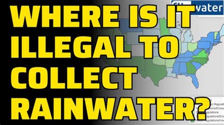 Is collecting rainwater in Michigan illegal
