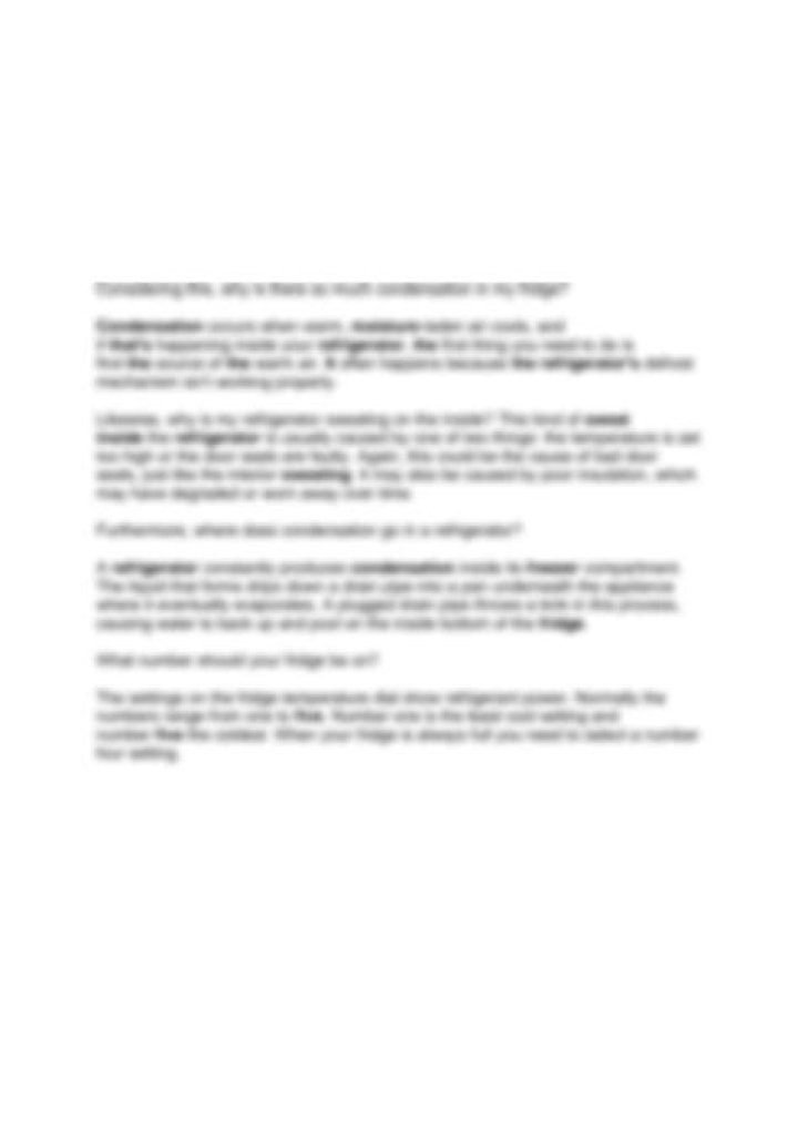 Is condensation in fridge normal