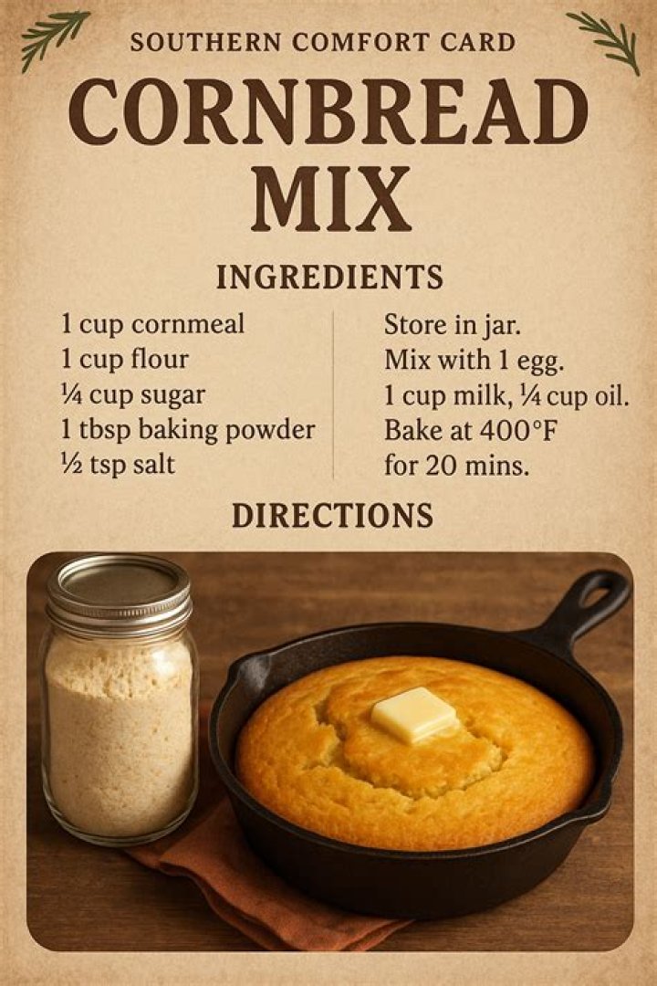 Is cornmeal same as cornbread mix