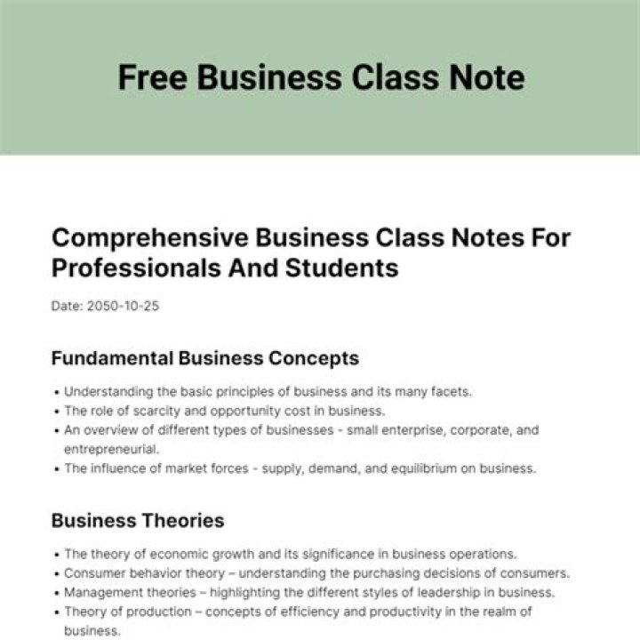 Is everything free in business class