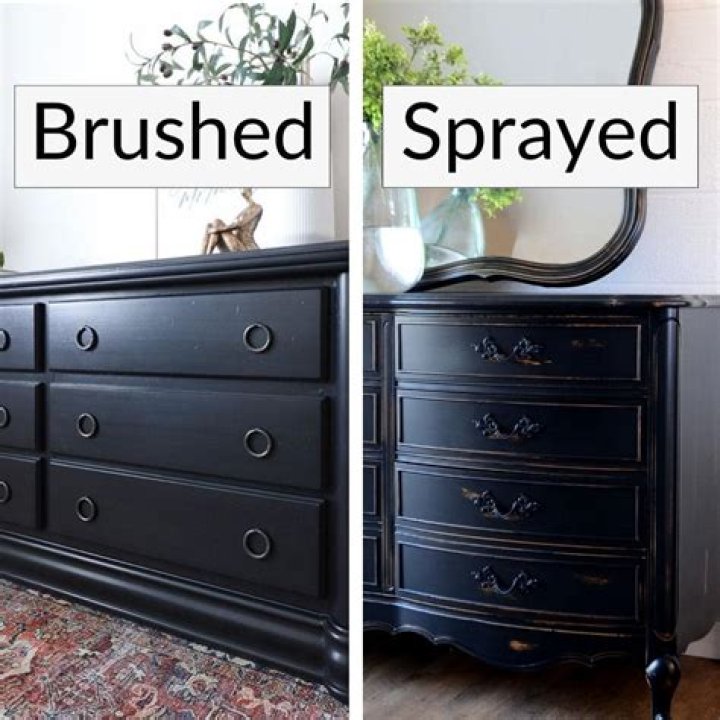 Is it better to spray paint or brush paint furniture