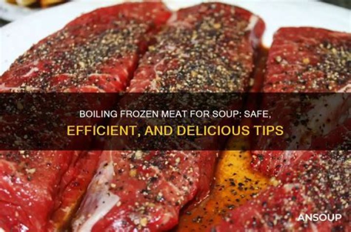 Is it safe to boil frozen meat