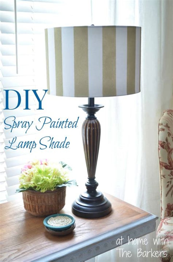 Is it safe to spray paint lamp shades