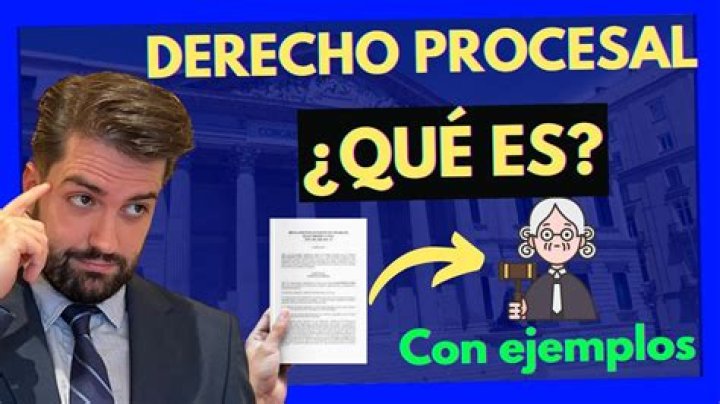 ¿Qué es el Derecho Procesal y ejemplos