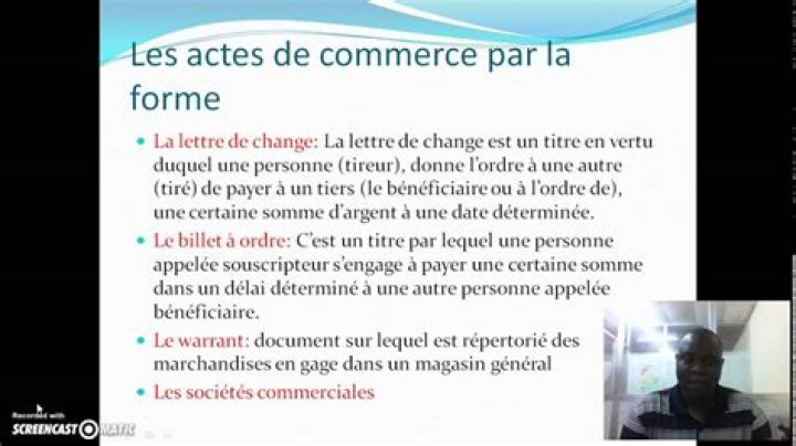 Quest-ce quun acte de commerce par accessoire objectif