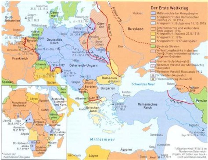 Welches Land begann den Ersten Weltkrieg