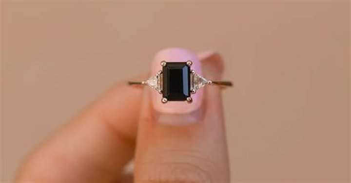 What are black engagement rings made of