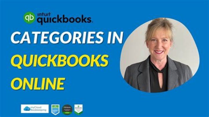 What are categories in QuickBooks online