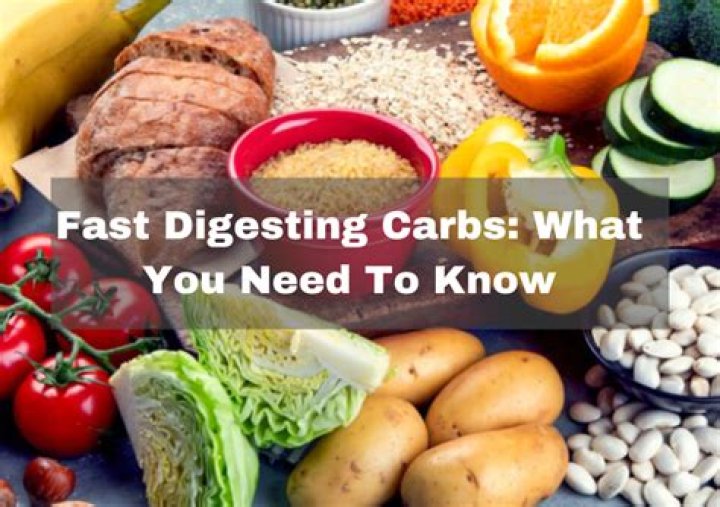 What are fast and slow digesting carbs