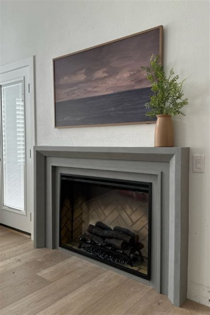 What are fireplace surrounds made of
