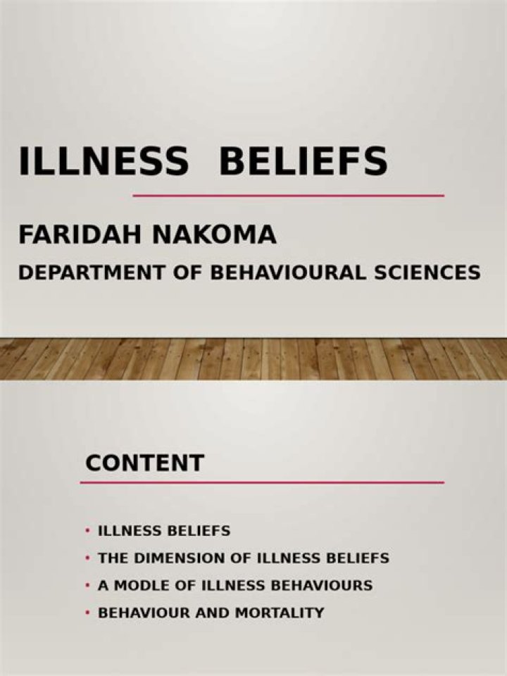 What are illness beliefs