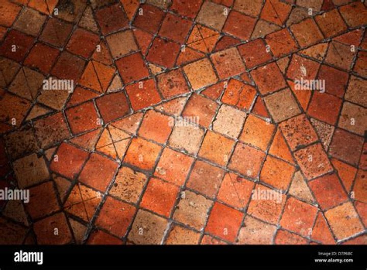 What are old floor tiles made of