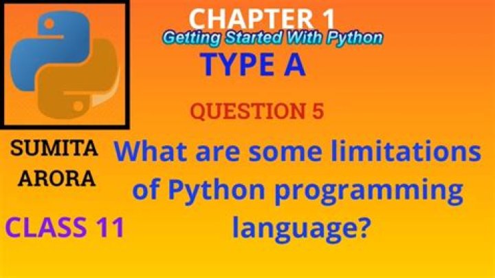 What are some limitations of Python programming language