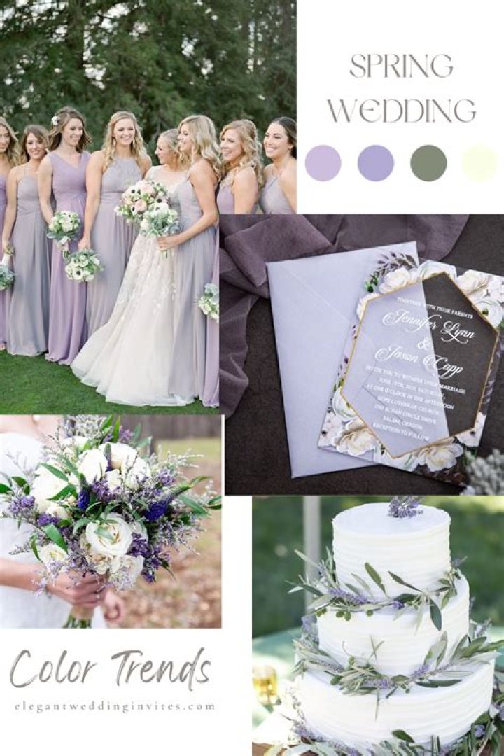 What are spring wedding colors