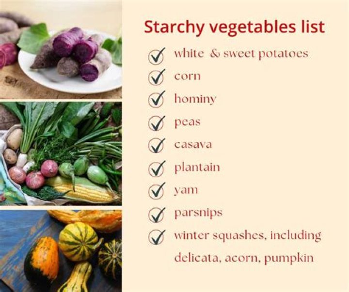 What are starchy root vegetables
