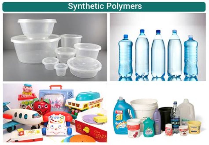 What are synthetic polymers primarily made from
