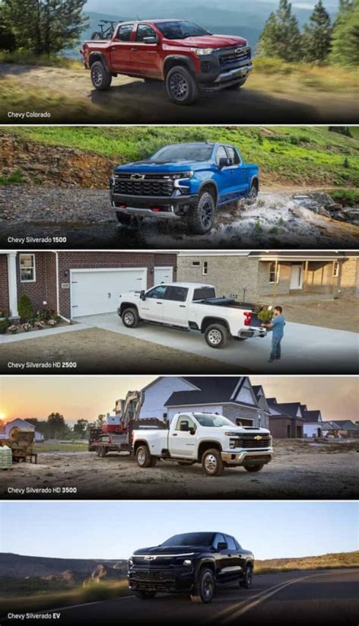 What are the Chevy truck models