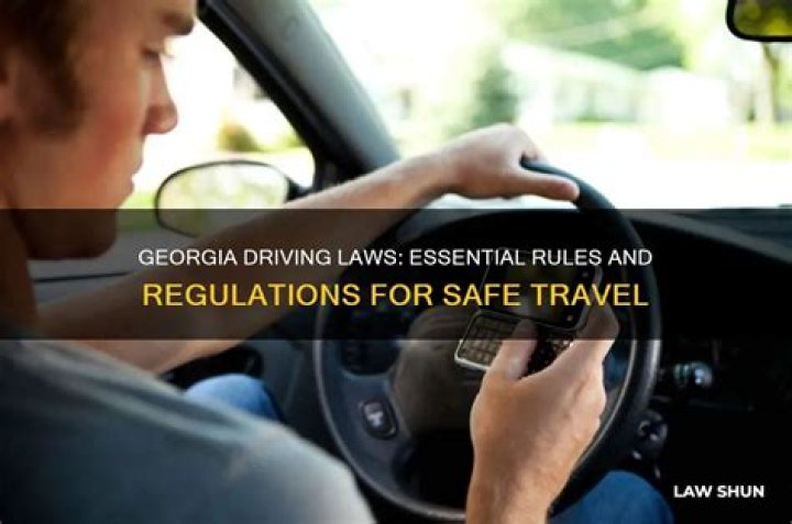 What are the driving laws in Georgia