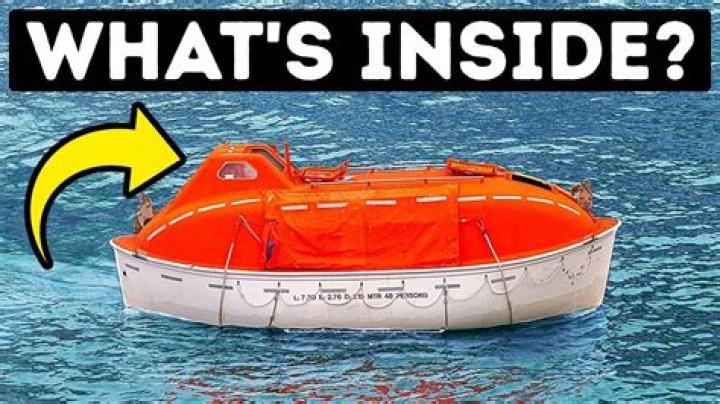 What are the equipment inside the lifeboat