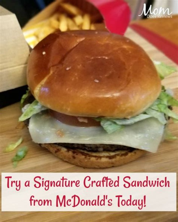 What are the McDonalds signature crafted sandwiches