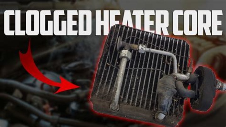 What are the signs of a clogged heater core