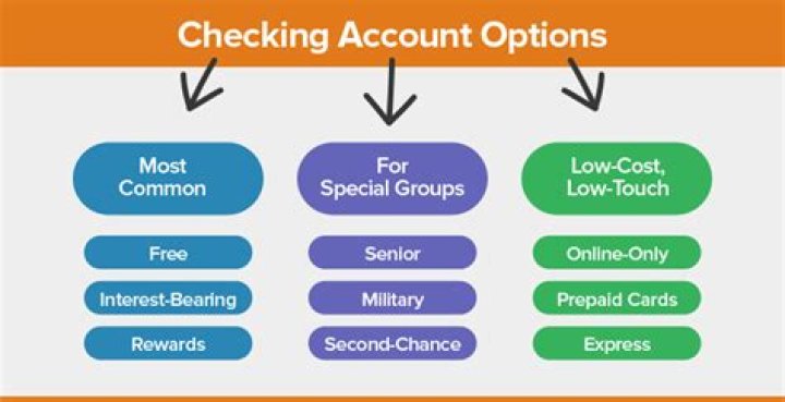 What are the three main types of checking accounts