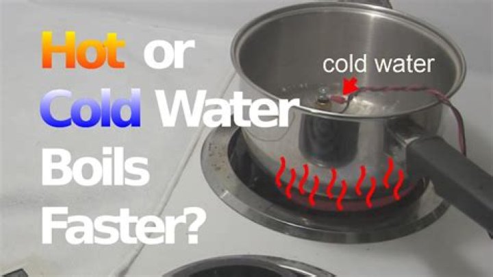 What boils quicker hot or cold
