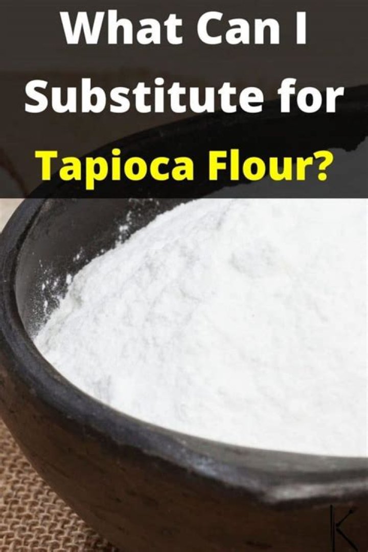 What can I substitute for tapioca in a pie